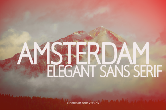Amsterdam Bold Typeface for Editorial Design