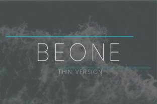 Beone Thin Typeface for Minimal Branding