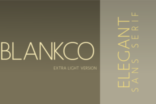 Blankco Extra Light: A Modern Sans Serif Typeface for Web Design