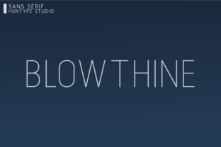 Blowthine: A Delicate Sans Serif Font for Editorial Design