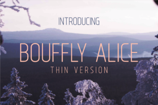 Bouffly Alice Thin Font for Elegant Craft Branding