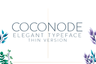 Coconode Thin: A Modern Sans Serif Typeface for Editorial Design