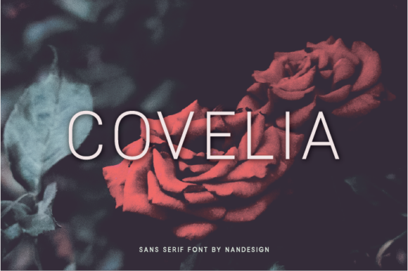 Covelia Font: The Thin Sans Serif for Crafters