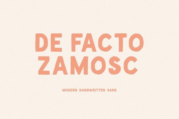 De Facto Zamosc: A Playful Typeface for Branding