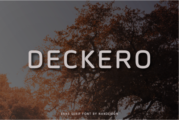 Deckero: A Futuristic Typeface for Modern Brands