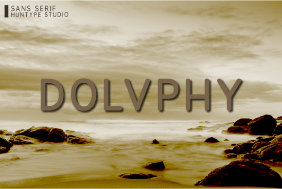 Dolvphy: A Smooth Sans Serif Typeface for Editorial Design