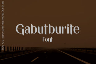 Gabutburit: A Modern Sans Serif Font for Web Design