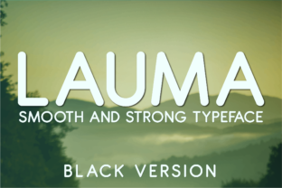 Lauma Black Typeface for Crafters
