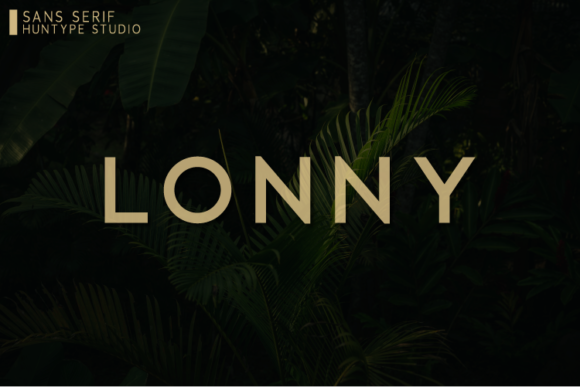 Lonny Typeface: Elegant Sans Serif for Editorial Design