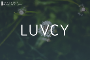 Luvcy: A Fancy Sans Serif Typeface for Modern Branding