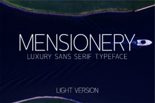Mensionery Light: A Minimalist Web Typeface