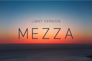 Mezza Light Typeface for Editorial Design