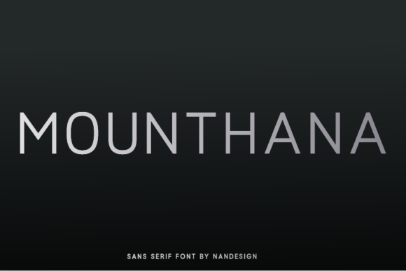 Mounthana: A Clean Sans Serif Typeface for Modern Branding