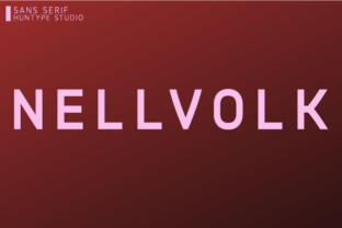 Nellvolk: A Smooth Sans Serif Font for Editorial Design