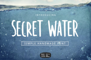 Secret Water Font for Playful Maker Designs