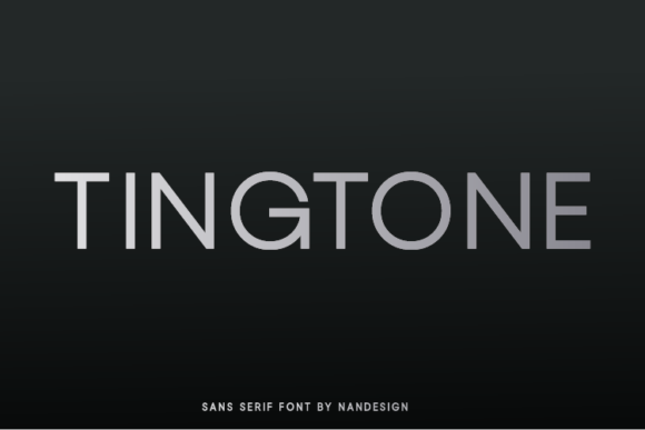 Tingtone: A Clean Sans Serif Typeface for Small Business Branding